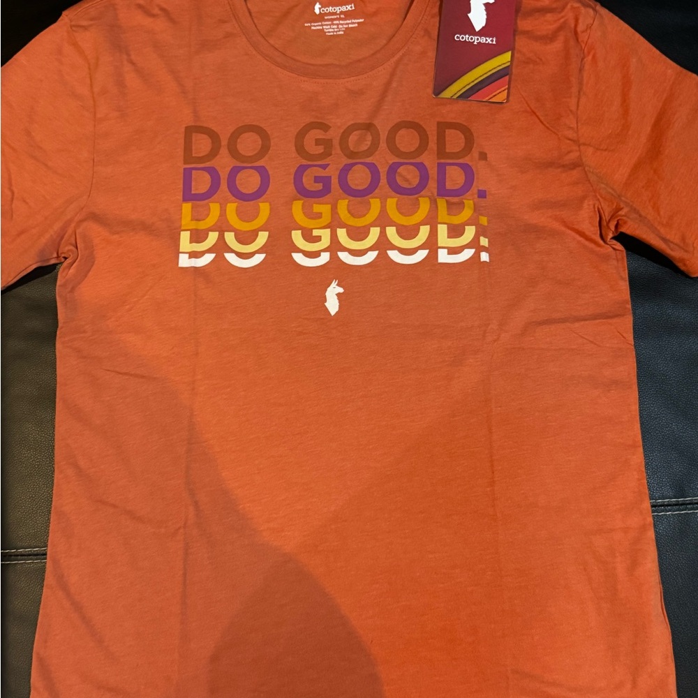 Cotopaxi Women’s Do Good Repeat Organic T-Shirt Nectar XL NWT
